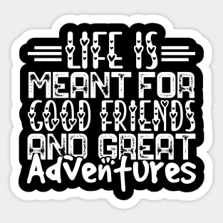 Funny Good Friends Friendship Quotes for Friends Birthday Sticker